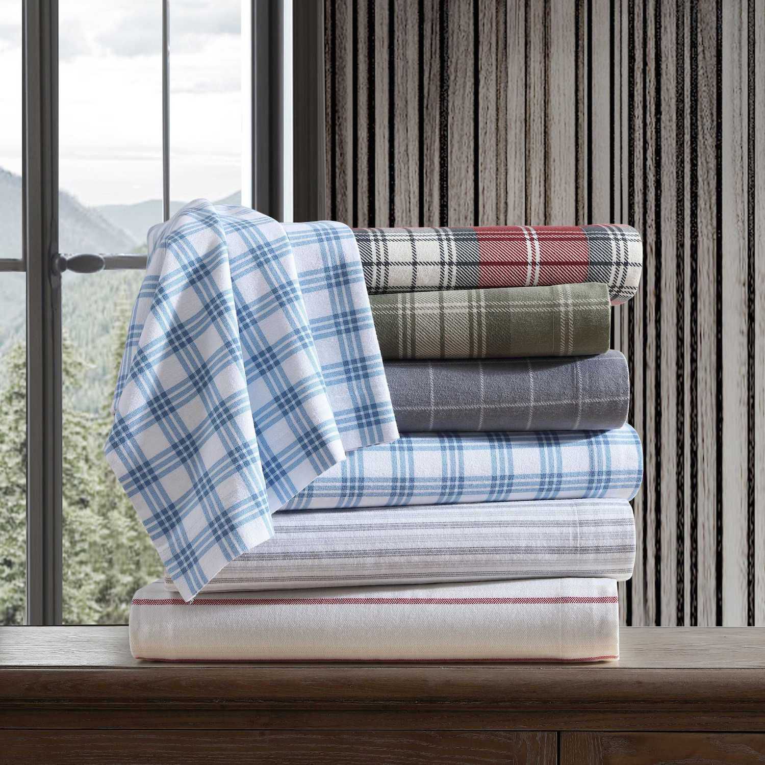 Eddie Bauer Flannel Sheet Set - Thumbnail 3