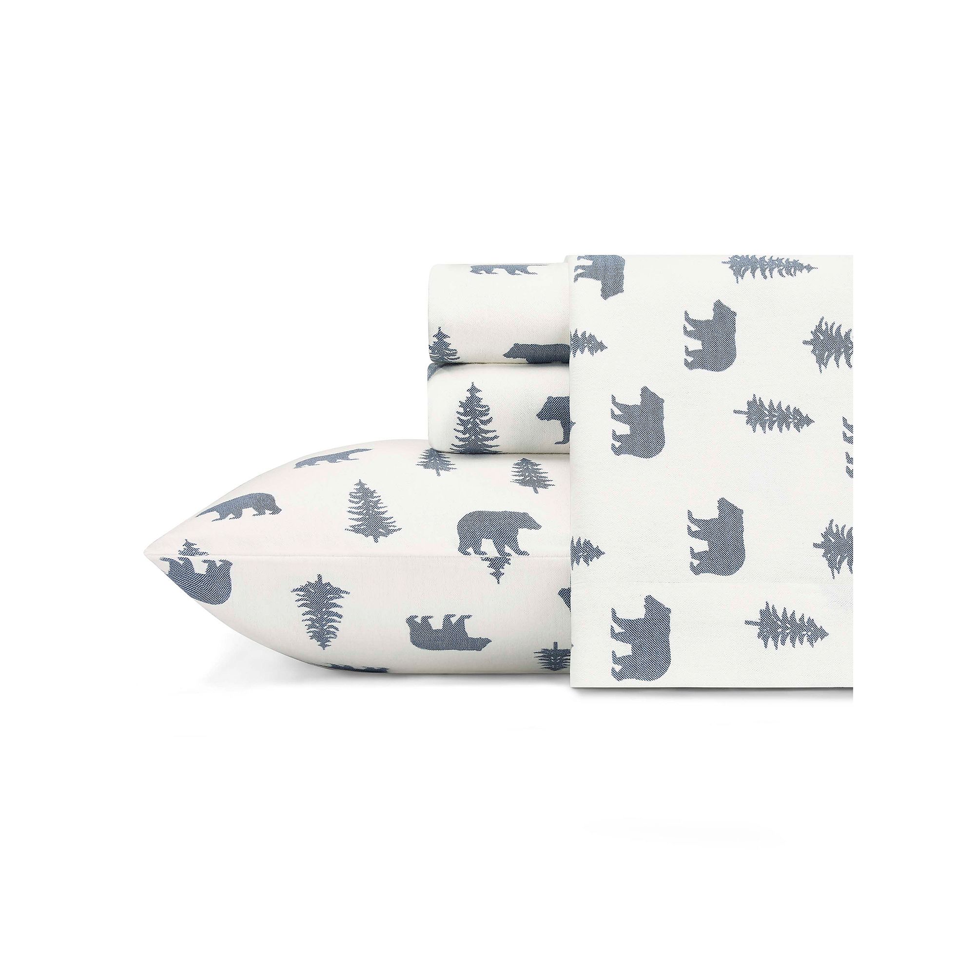 Eddie Bauer Flannel Sheet Set, Bear Trees