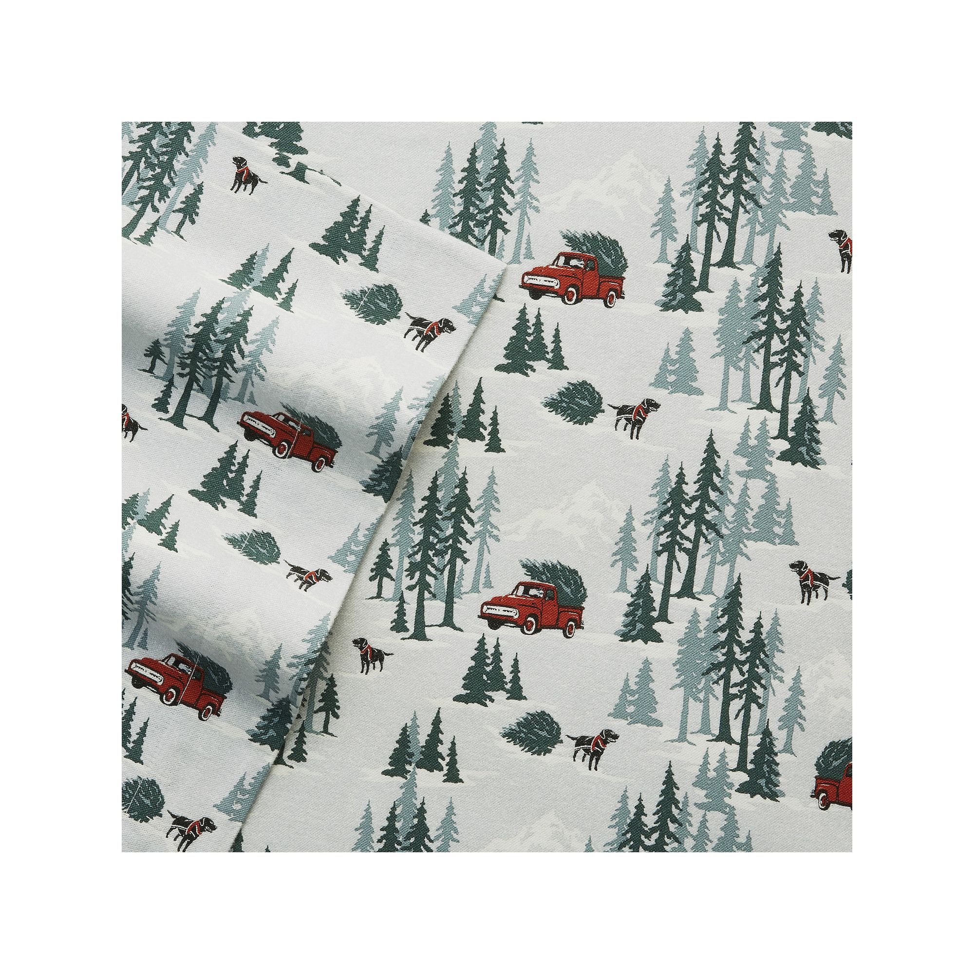 Eddie Bauer Flannel Sheet Set, Green