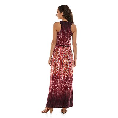 Juniors Pink Republic Racerback Maxi Dress