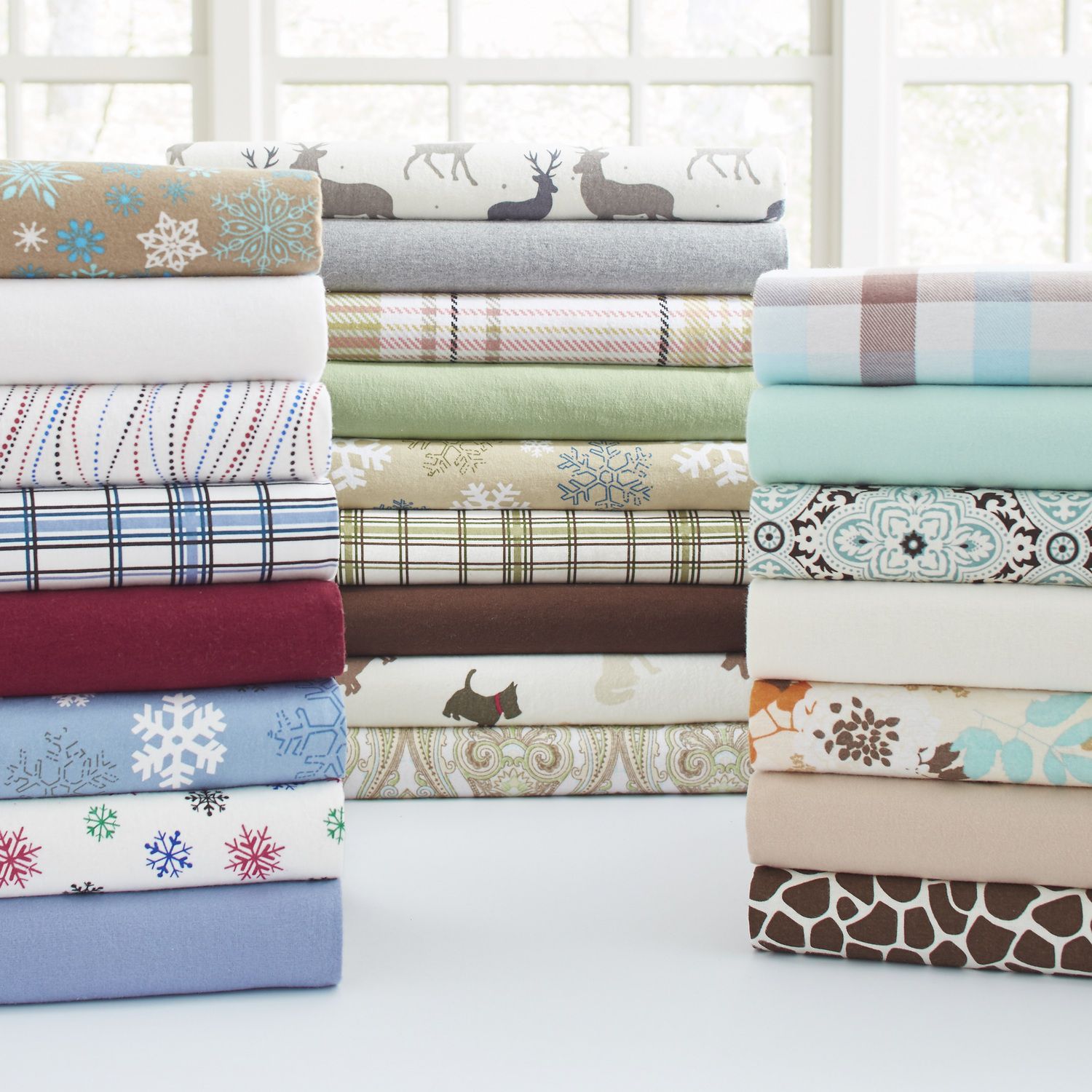 Pointehaven Cotton Flannel Sheet Set