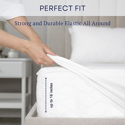 Set Copripiumino King Size Flanella Di Cotone Pointehaven | Bianco 100% Cotone 175 Gsm | 279x243 Cm + 2 Federe - 3
