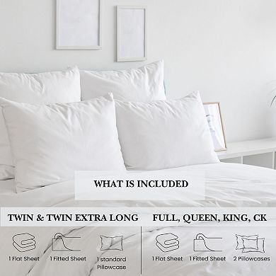 Pointehaven 100% Cotton Flannel Sheet Set