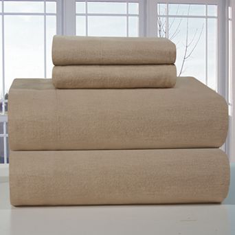 Pointehaven 100% Cotton Flannel Sheet Set
