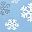 Snowflakes Dusty Blue