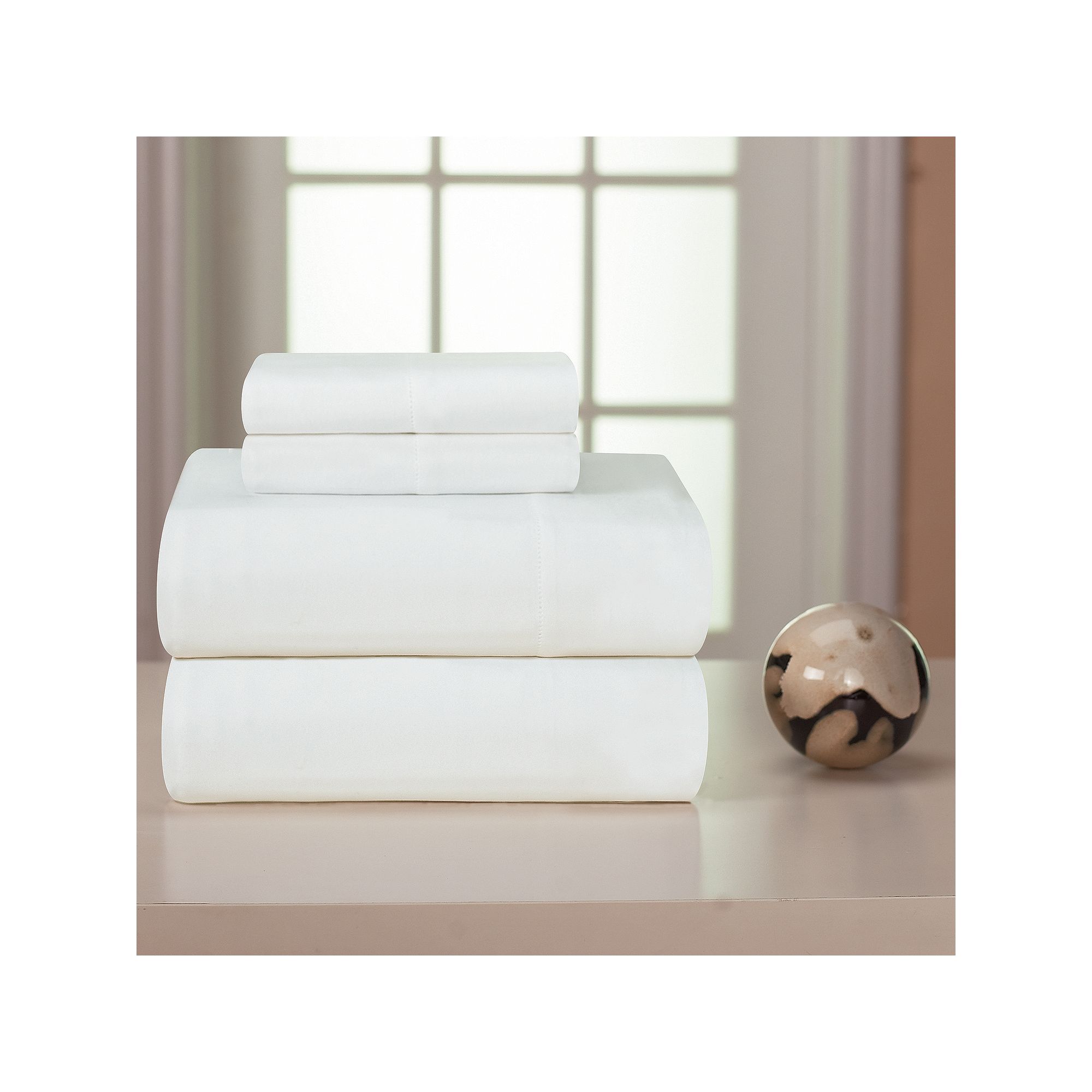 Pointehaven 100% Cotton Flannel Sheet Set, White