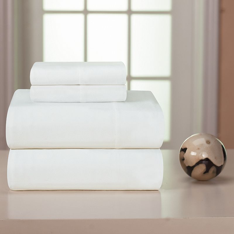 92746867 Pointehaven Flannel Sheet Set, White, FULL SET sku 92746867