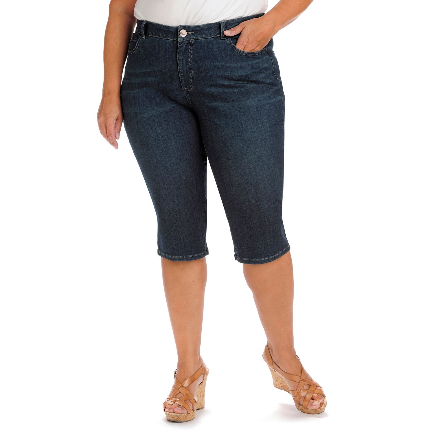 lee jean shorts plus size