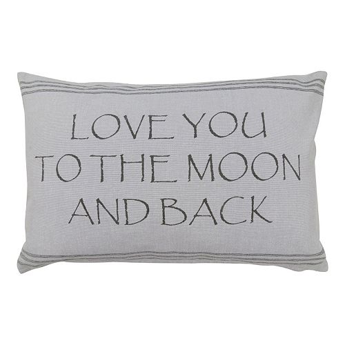 Park B. Smith ”Love You to the Moon and Back” Throw Pillow