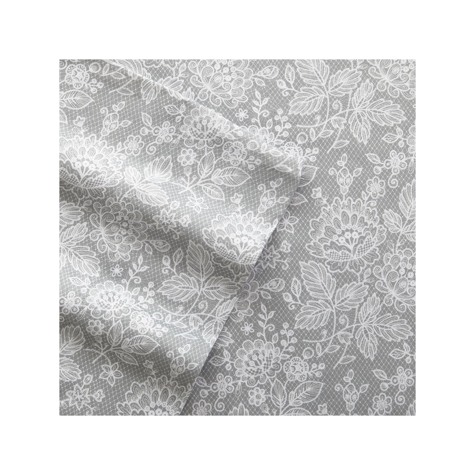 Micro Flannel® Sheet Set with Pillowcases, Enchantment Gray