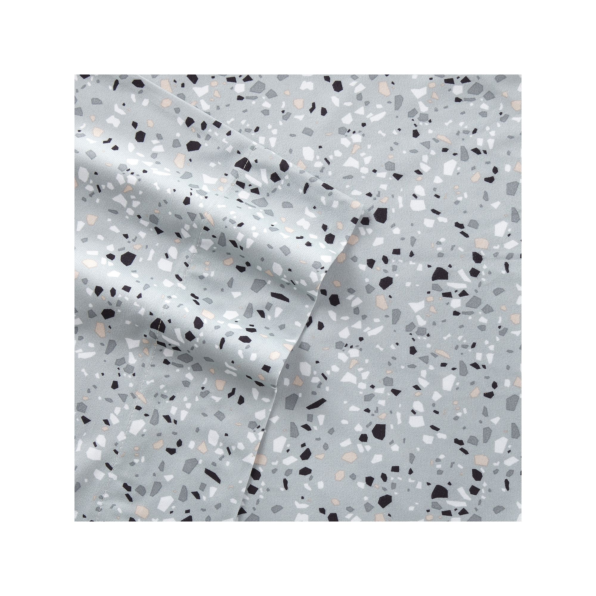 Micro Flannel® Sheet Set with Pillowcases, Terrazzo Light Gray