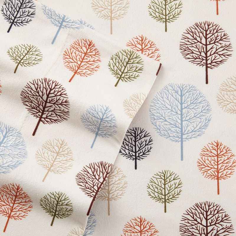 Micro Flannel® Printed Color Sheet Set  Cal King  Trees