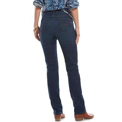 Chaps Midrise Modern Fit Straight-Leg Jeans - Women's