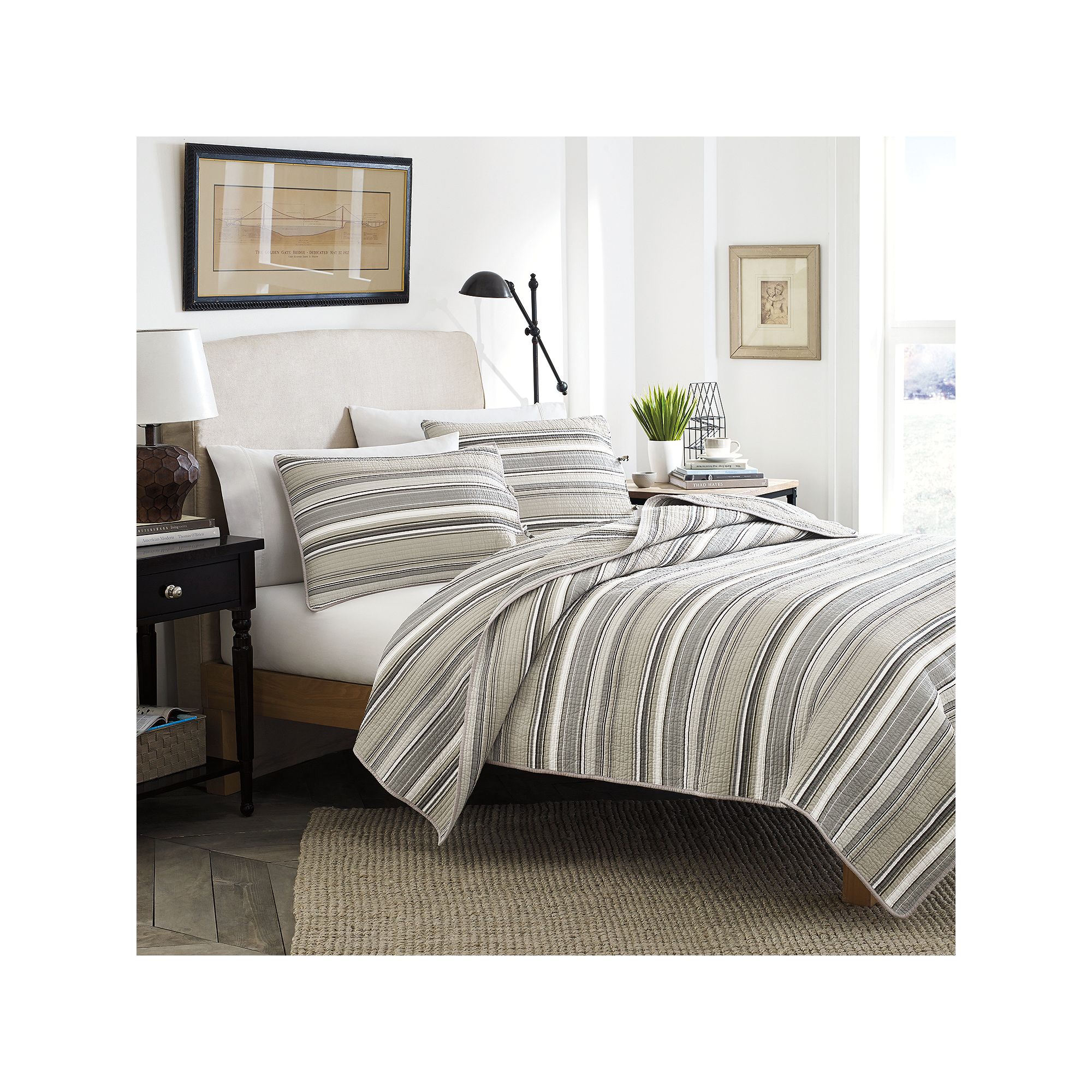 Stone Cottage Fresno Quilt Set, Beige