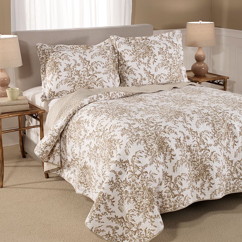 Laura Ashley Twin Bedford Quilt Set Bedding