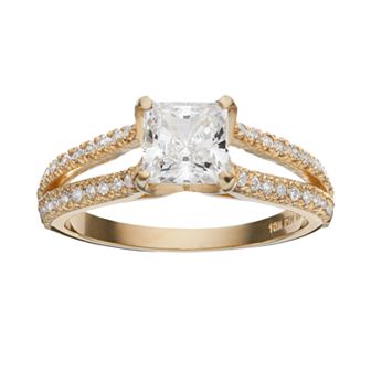 Cubic Zirconia 10k Gold Ring