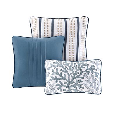 Madison Park Nantucket Quilt Set with Shams and Decorative Pillows