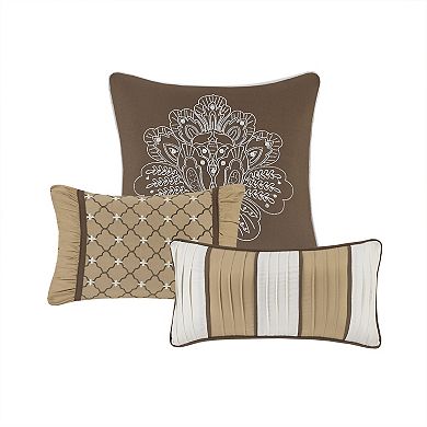 Madison Park Venetian 6-Piece Quilt Set with Shams and Decorative Pillows