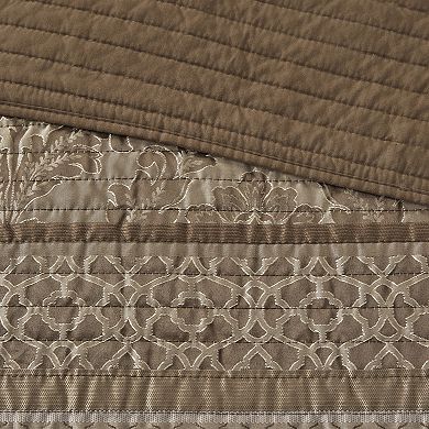 Madison Park Venetian 6-Piece Quilt Set with Shams and Decorative Pillows