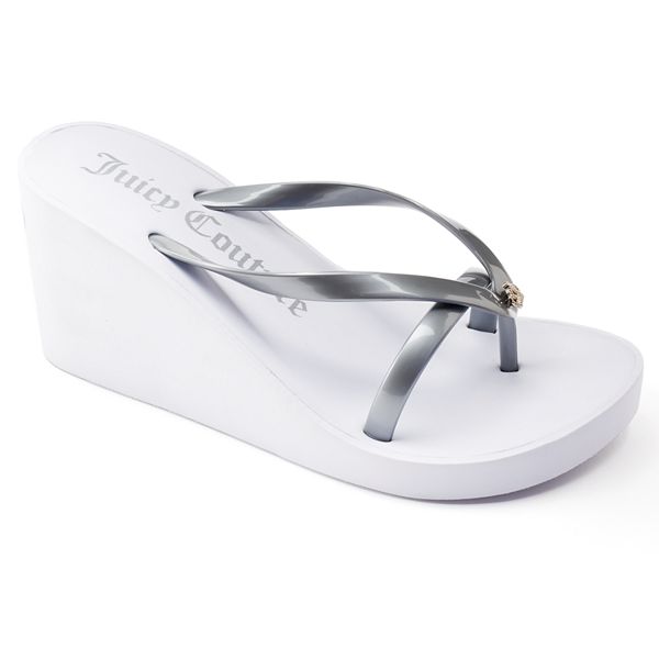 Juicy couture sale wedge flip flops