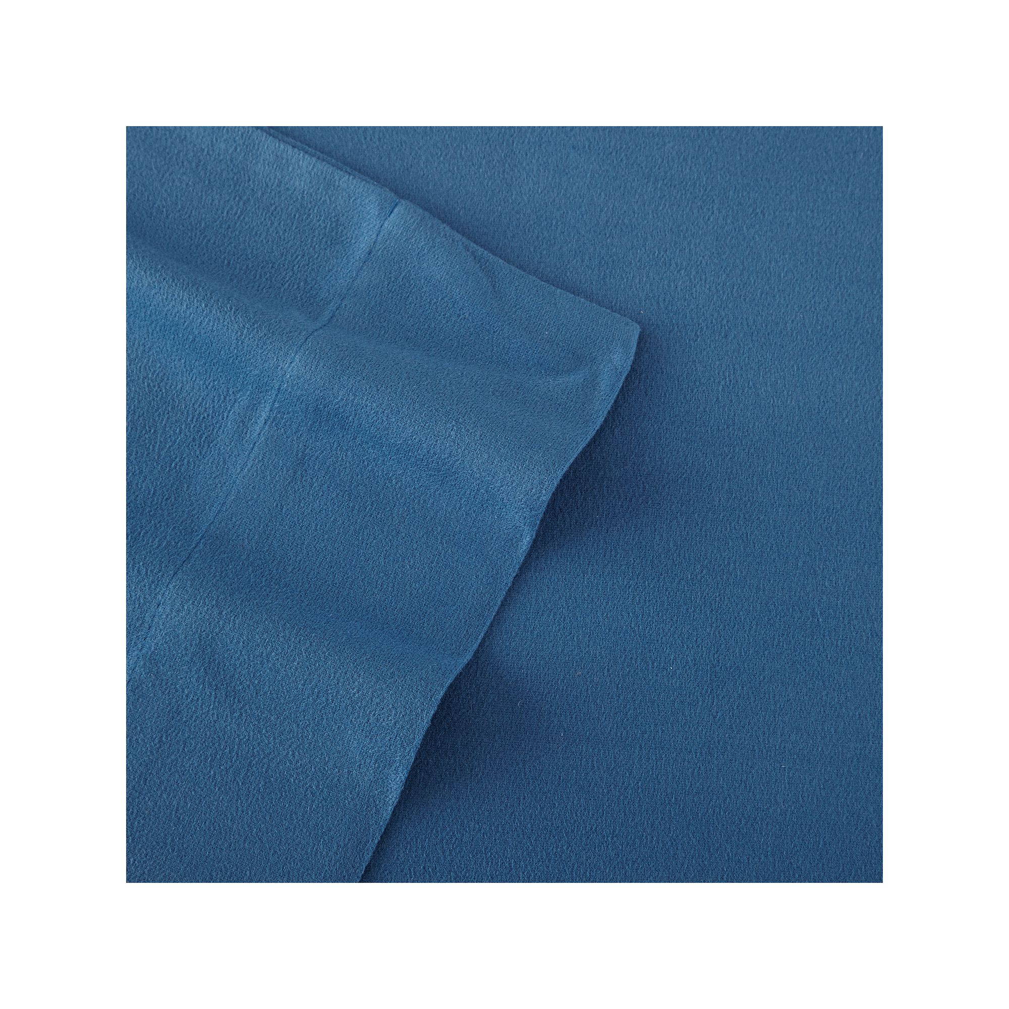 Micro Flannel® Deep-Pocket Sheet Set, Blue