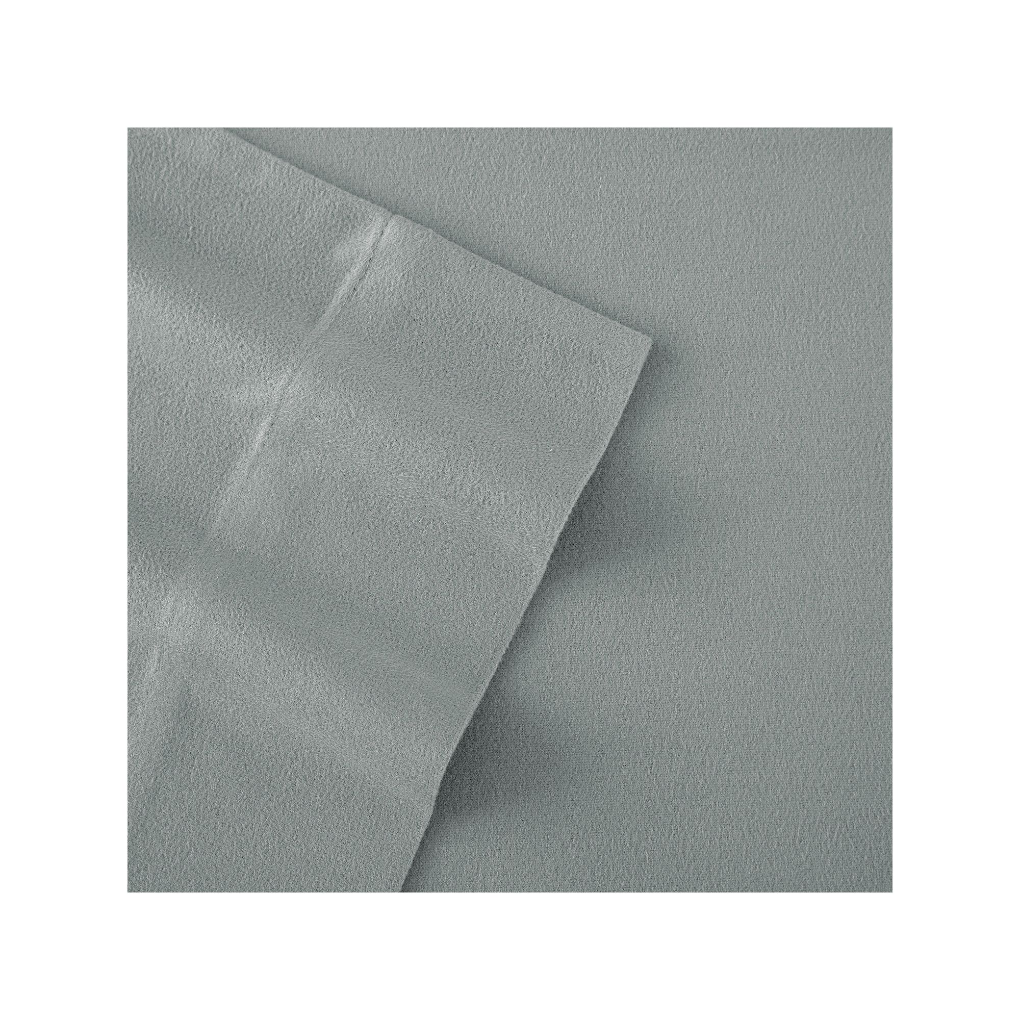 Micro Flannel® Deep-Pocket Sheet Set, Gray