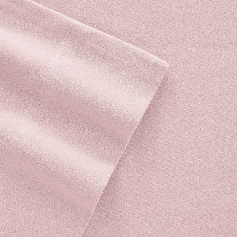 Micro Flannel Deep-Pocket Sheet Set, Pink, King Set