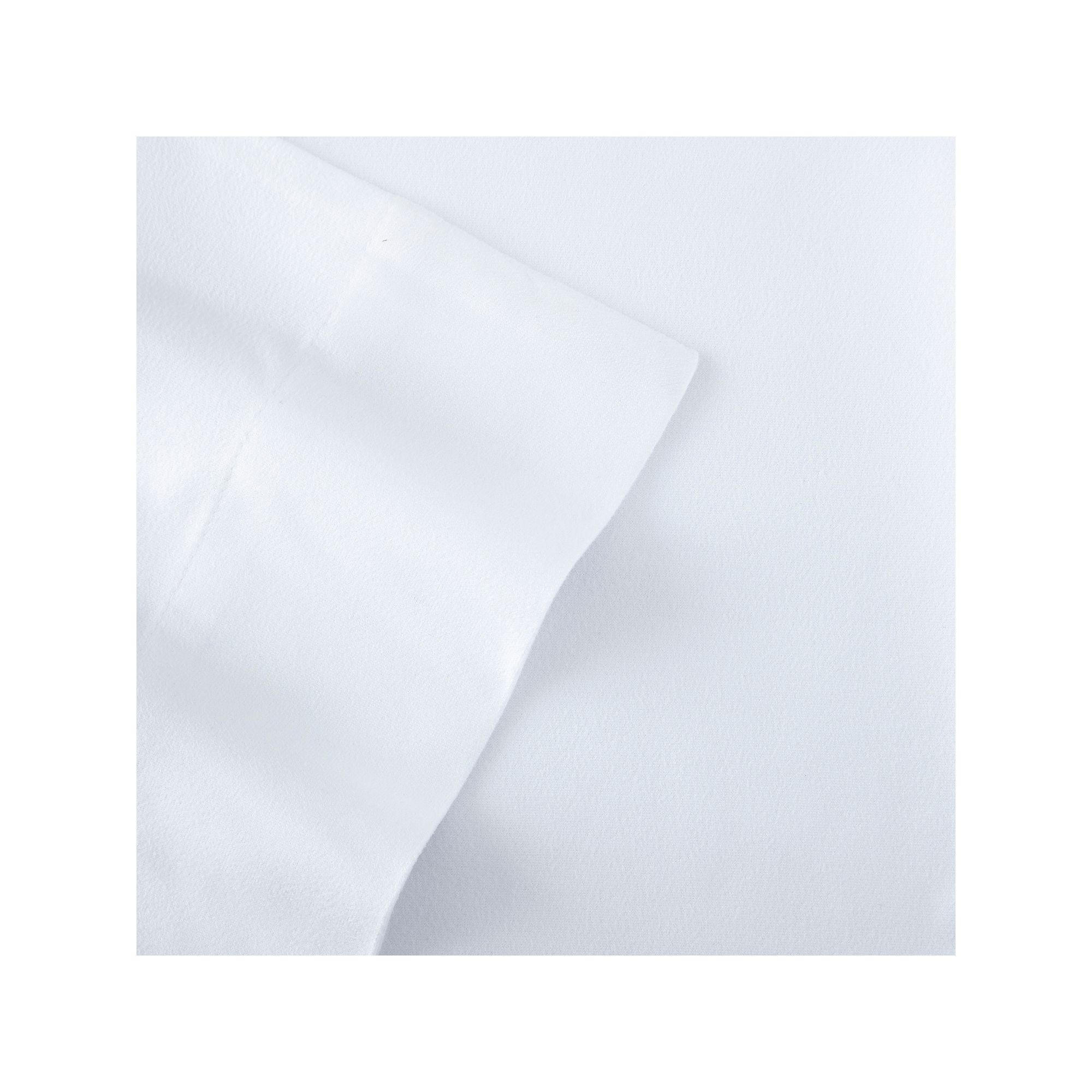 Micro Flannel® Deep-Pocket Sheet Set, White