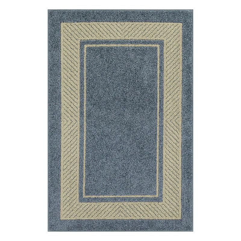 Maples Estate Border Rug, Blue, 7X10 Ft