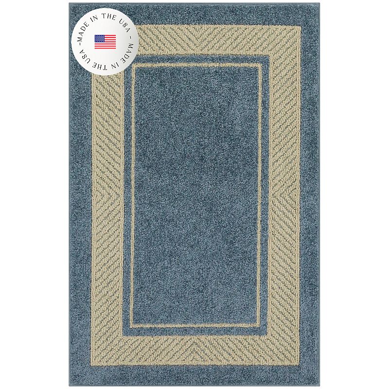 Sonoma Goods For Life® Estate Border Area & Washable Throw Rug, Blue
