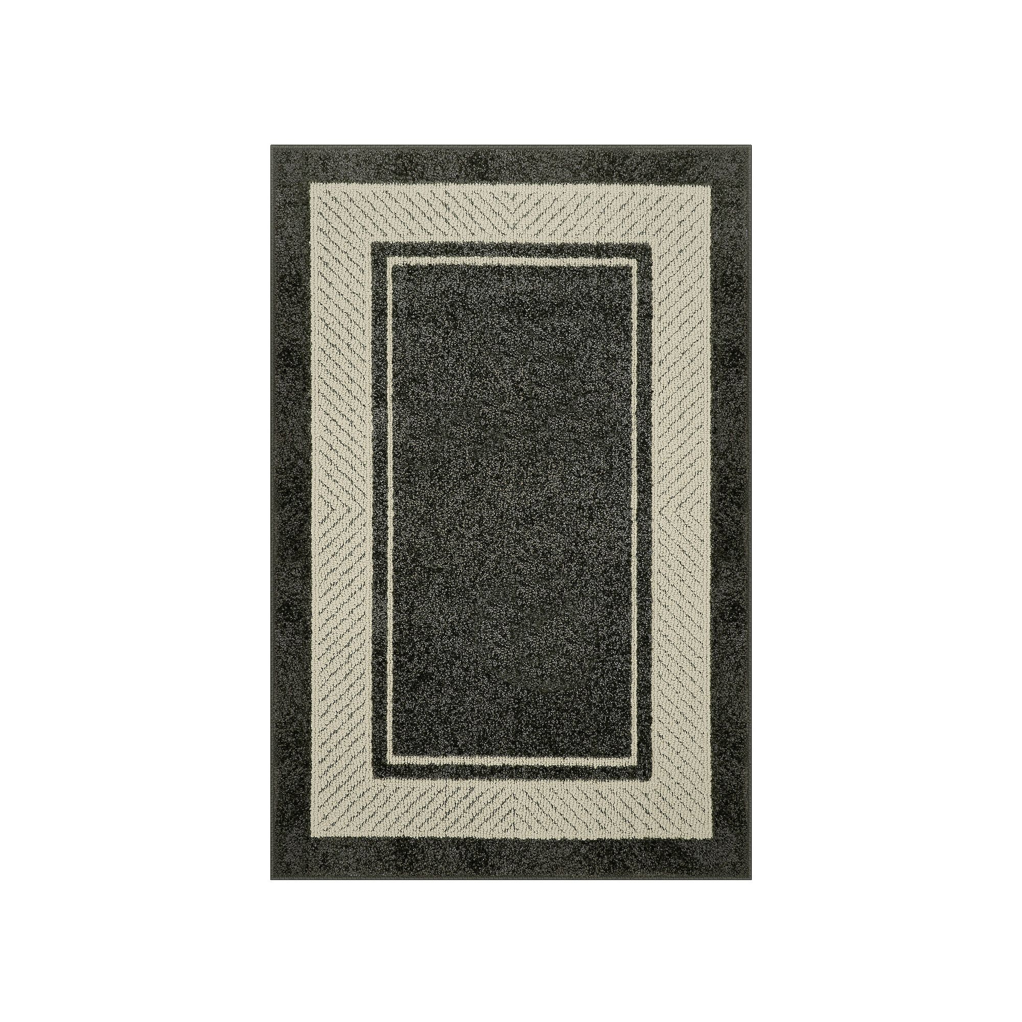 Sonoma Goods For Life® Estate Border Area & Washable Throw Rug, Grey