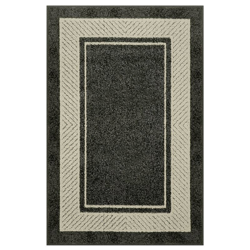 Sonoma Goods For Life Estate Border Area & Washable Throw Rug, Grey, 7X10 Ft
