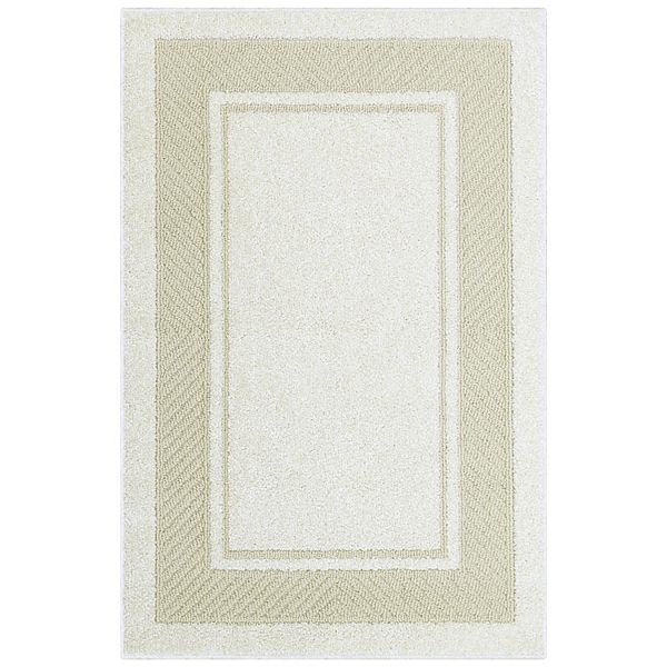 Sonoma Goods For Life® Estate Border Area & Washable Throw Rug - Cream (30X43)