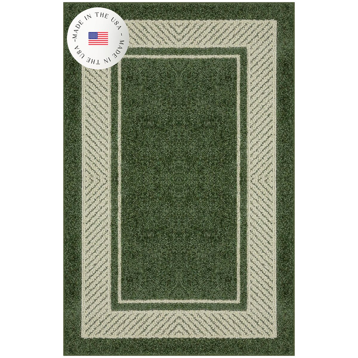 Sonoma Goods For Life® Estate Border Area & Washable Throw Rug - Green, 2X6 FT