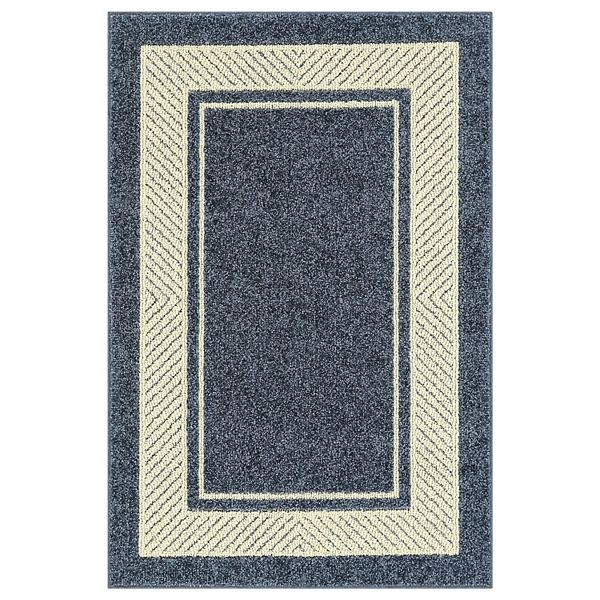 Sonoma Goods For Life® Estate Border Area & Washable Throw Rug - Indigo (20X32)