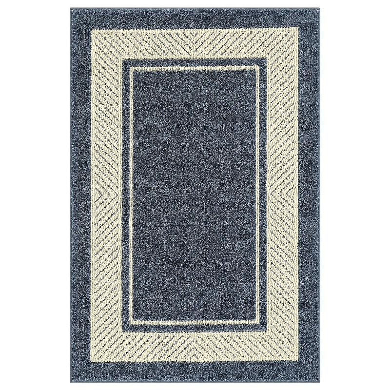 Sonoma Goods For Life® Estate Border Area & Washable Throw Rug, Blue