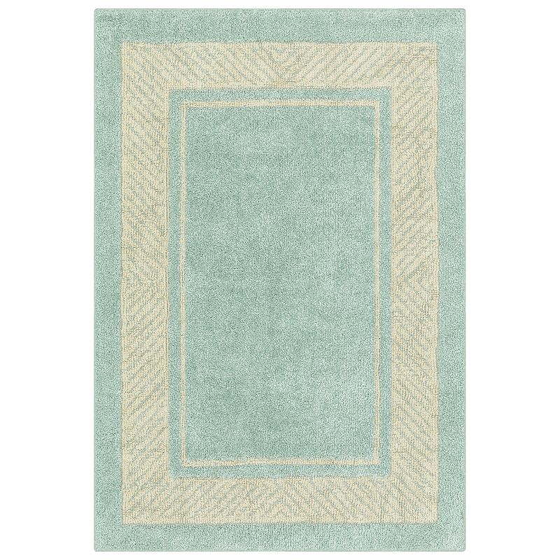 Sonoma Goods For Life Estate Border Area & Washable Throw Rug, Blue, 7X10 Ft