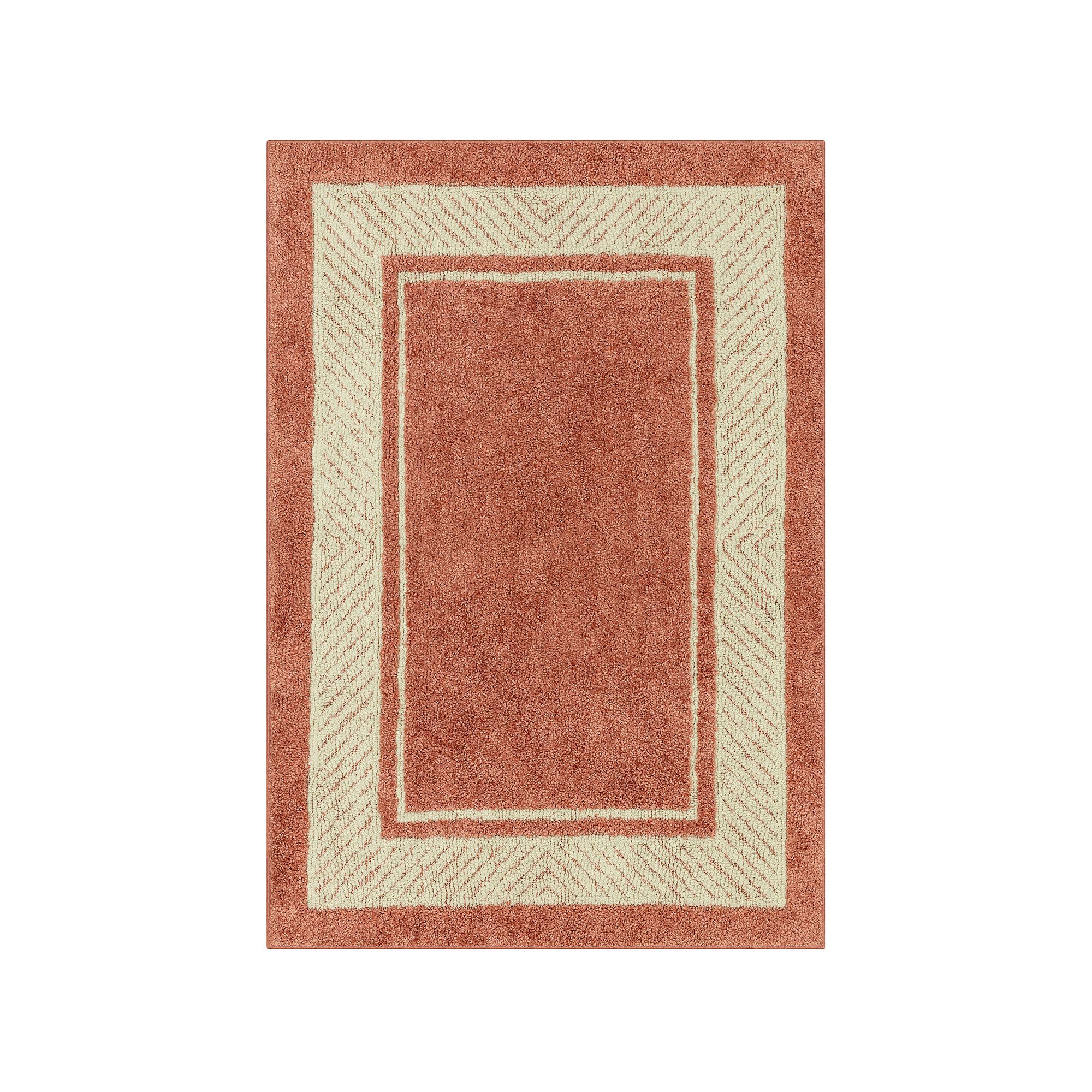 Sonoma Goods For Life® Estate Border Area & Washable Throw Rug, Pink