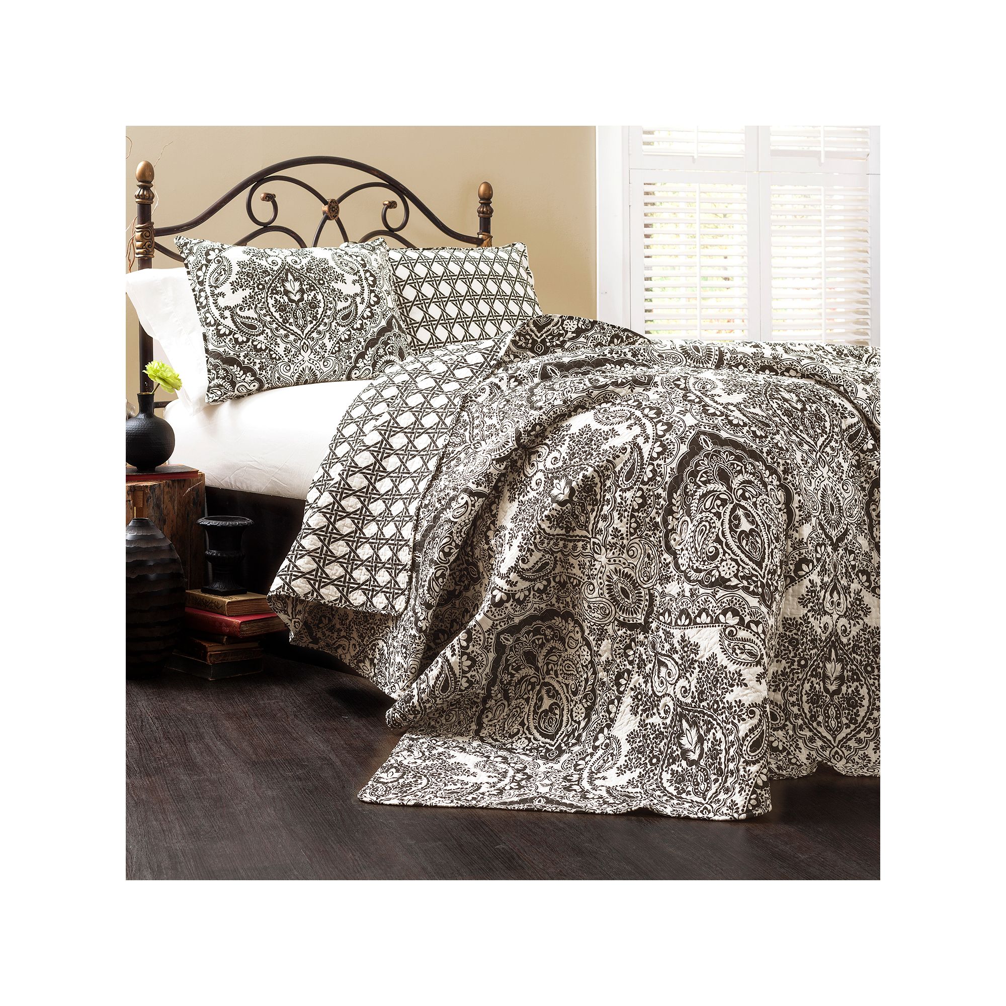 Lush Decor Aubree Quilt Set, Grey