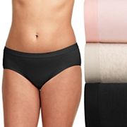 Women's Hanes 40XTSA Ultimate X-Temp ComfortBlend Brief Panty - 3 Pack  (GryHtr/ModFleurBst/Blk 9) 