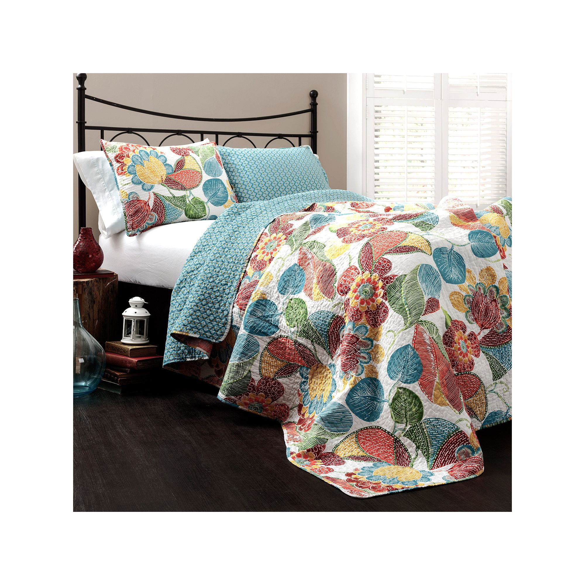 Lush Decor Layla Quilt Set, Orange