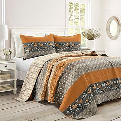 Cottage Core Sara Lily Reversible Quilt Set, Lush Decor Kids