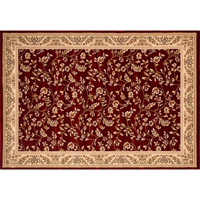 UPC 847918014572 Classique Floral Rug (Red)
