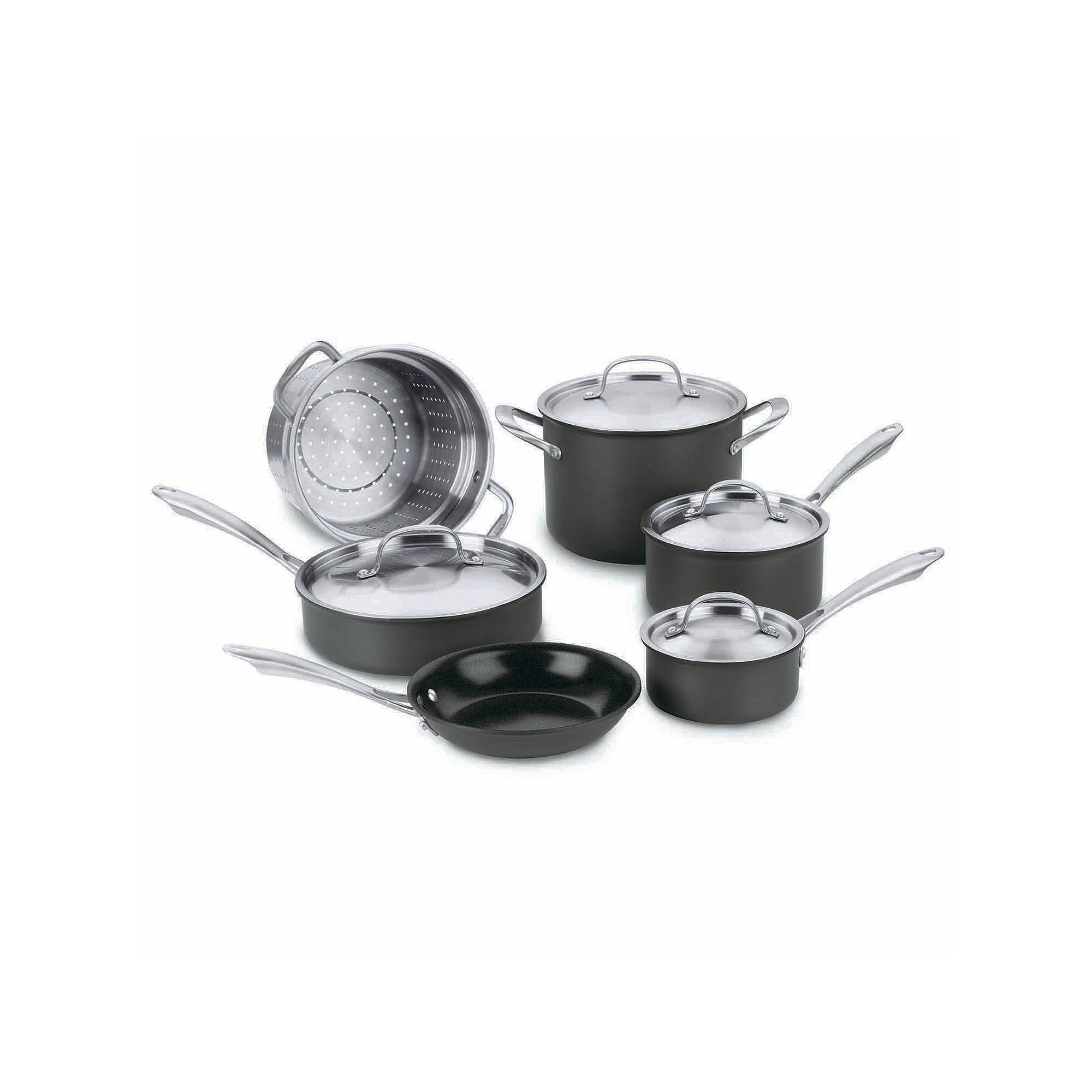 Cuisinart® 10-pc. Green Gourmet Hard-Anodized Nonstick Cookware Set