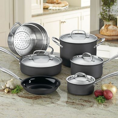 Cuisinart 10-pc. Green Gourmet Hard-Anodized Nonstick Cookware Set