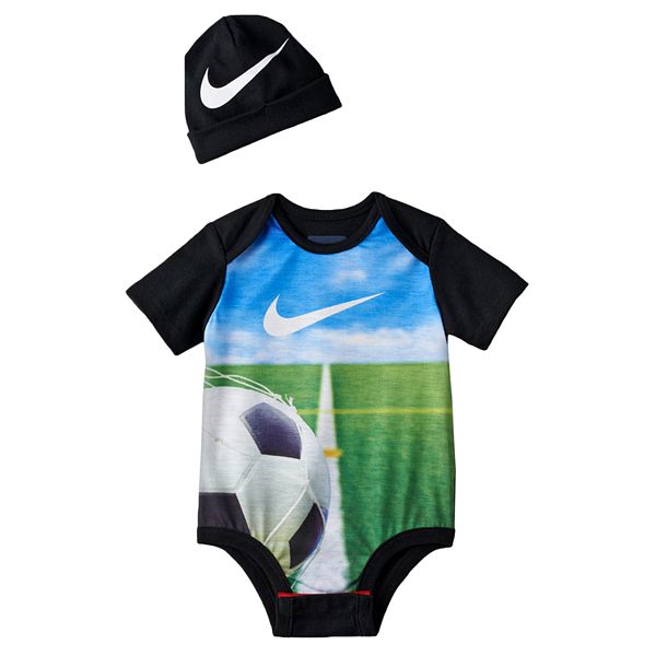 Baby Boy Nike Creeper & Hat Set