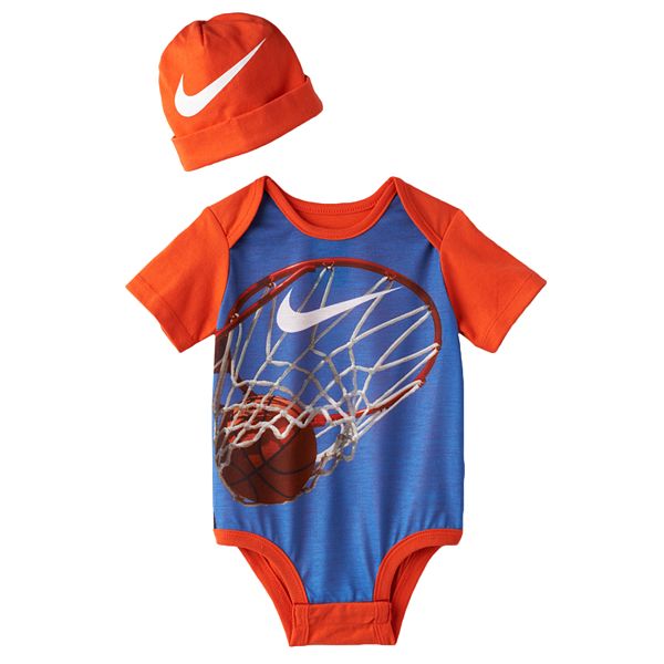 Baby Boy Nike Creeper & Hat Set