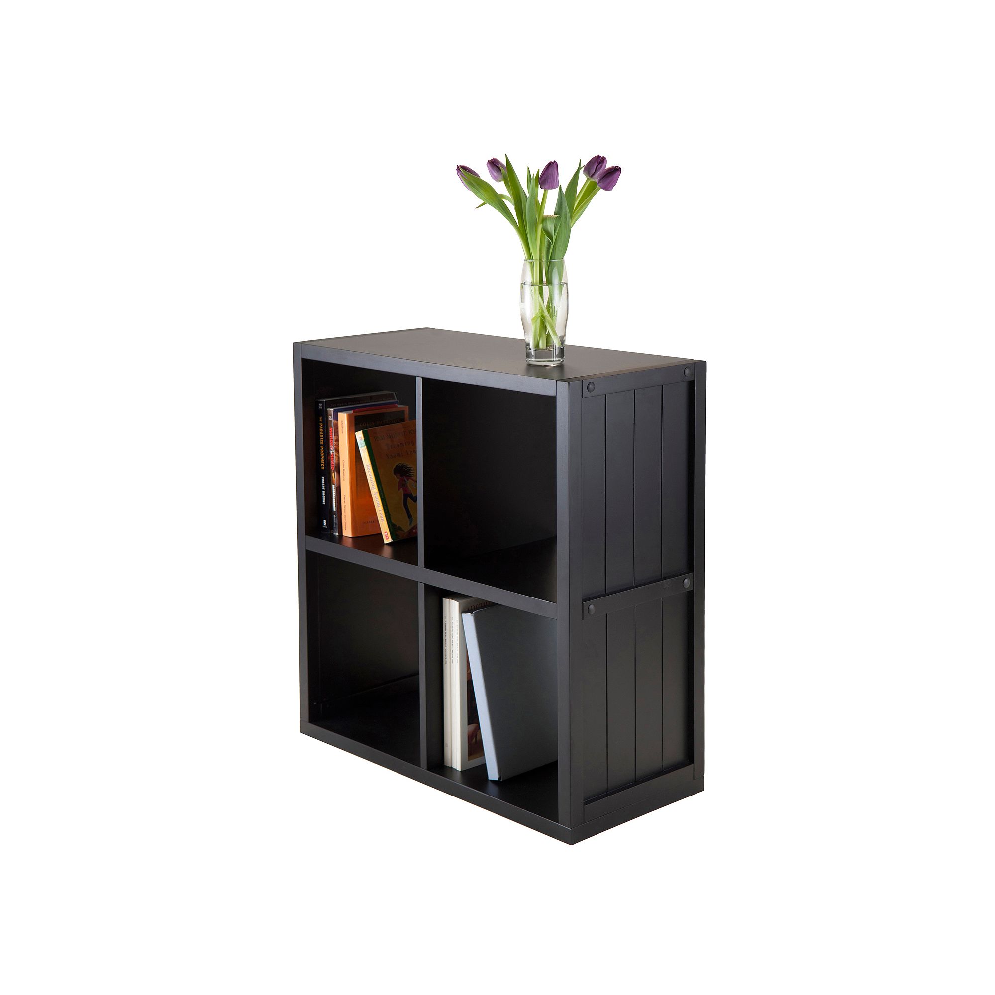 Winsome Timothy 4-Cube Storage Shelf, Black
