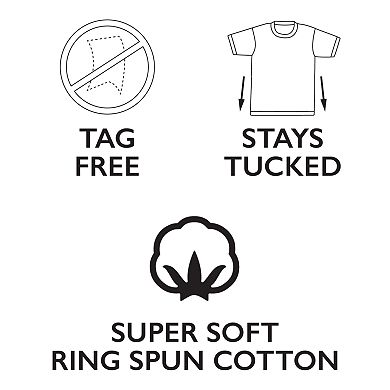 Men's Fruit of the Loom Signature Tall Man Crew Tee (4-pack)