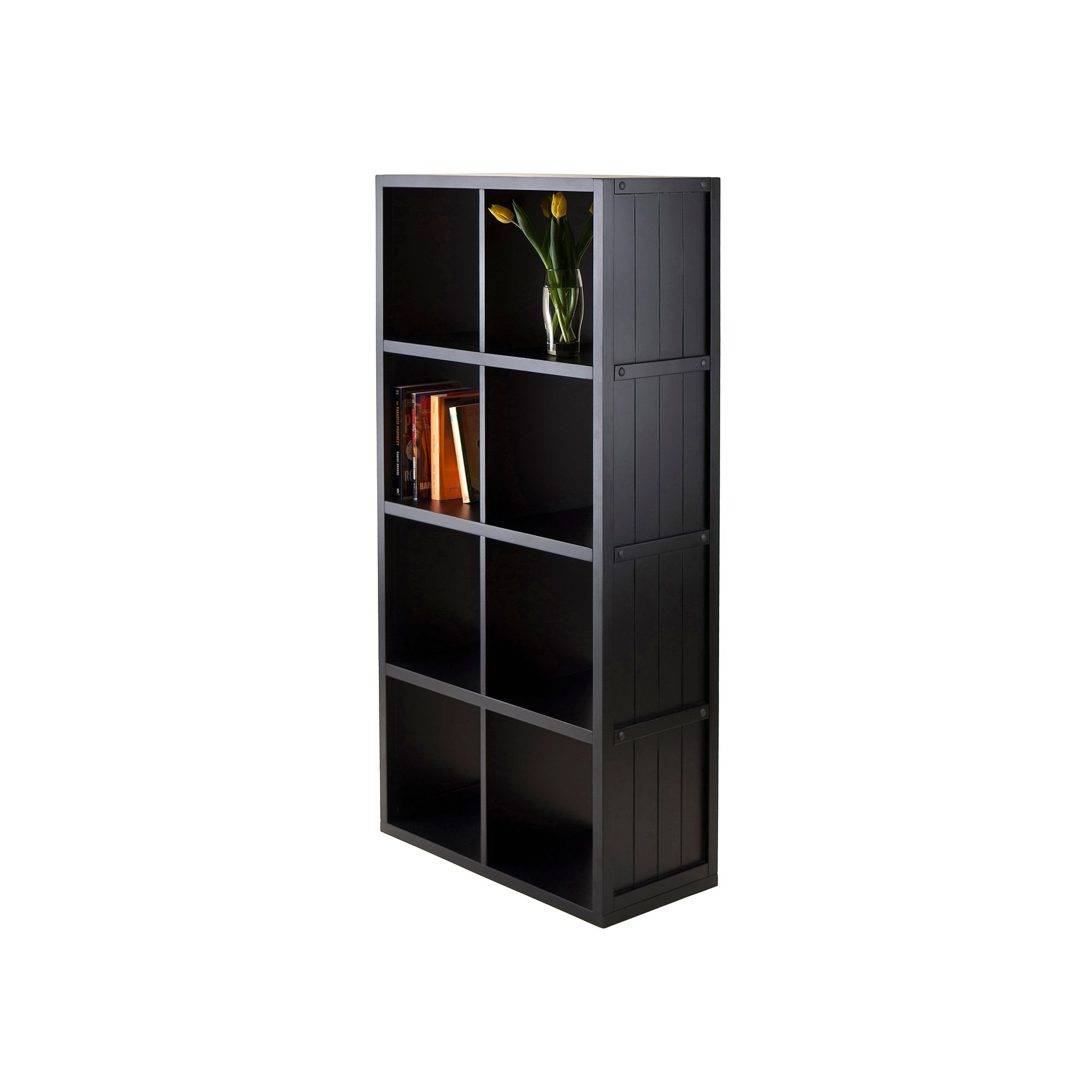 Winsome Timothy 8-Cube Storage Shelf, Black